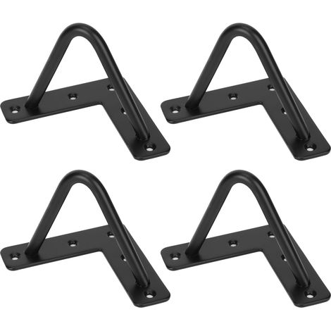 4 Pieds de Table en Fer Forgé en Forme de U, Supports de Bureau, Accessoires de Meubles
