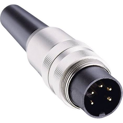 Connecteur rond DIN mâle, droit Lumberg SV 30 Nombre de pôles: 3 argent 1 pc(s) D22969