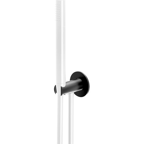 Steinberg 100 - Brausehalter mit Brauseanschlussbogen, schwarz 100 1667 S (1/4)