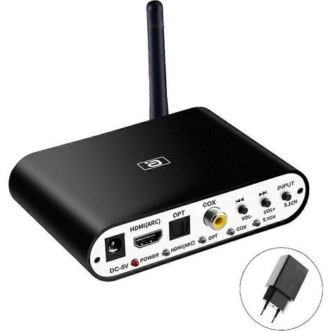 5.1 Audio-Decoder, Bluetooth-kompatibler Empfänger für Laptop/Lautsprecher, Audio-Konverter – EU-Stecker (1/4)