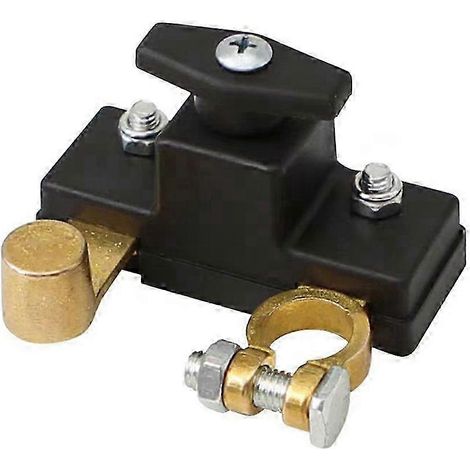 Interrupteur de sectionnement de disjoncteur de batterie automobile, borne de batterie universelle étanche, alimentation à découpage compatible avec l'entretien et la sécurité des batteries automobile (1/5)