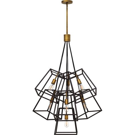 Elstead Fulton - Lustre à 7 ampoules au fini bronze, E27 (1/5)
