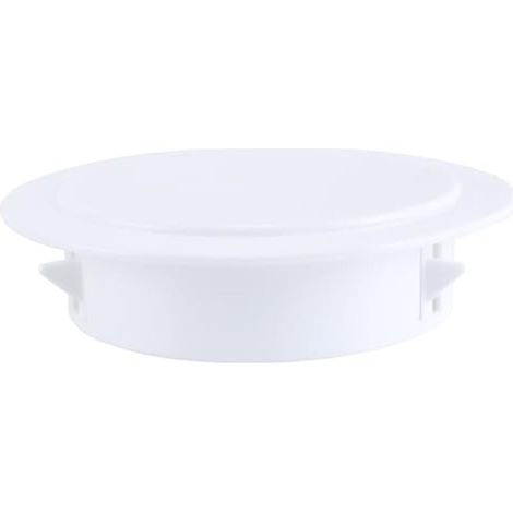 Bouchon décoratif pour Trou de climatisation, diamètre extérieur de 120 mm, Embout de Tuyau pour Protection de Tuyau, Insert de Verrouillage Circulaire en Plastique Blanc