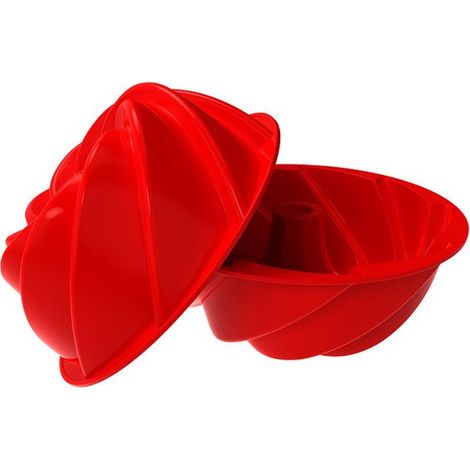 2 stampi in silicone per ciambella, 23 cm, antiaderenti, per torte, pane, muffin e crostate. (1/5)