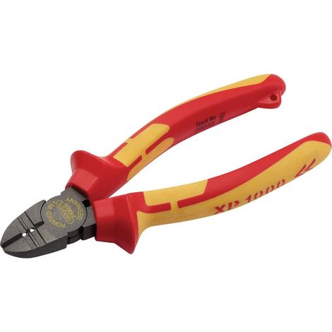 Draper XP1000 VDE Certified 160mm Side Cutter/Stripper with Tether for Electrical and Wiring Applications (1/4)