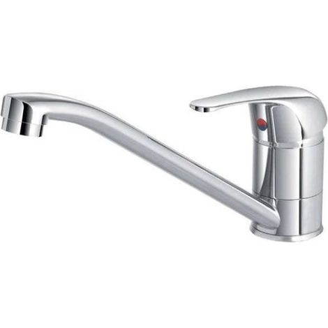 Exagonshop Miscelatore monocomando lavello cucina canna bassa