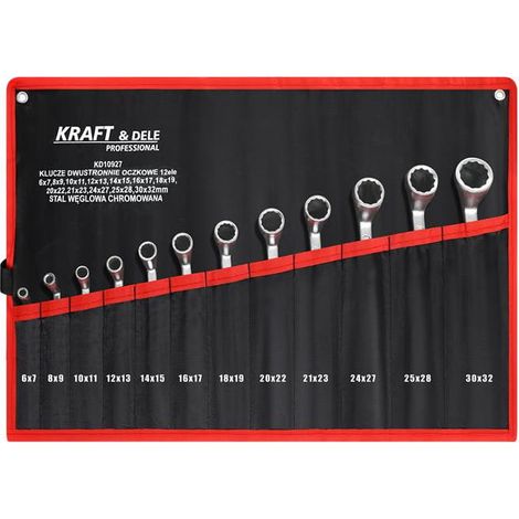 LLAVE DE ANILLO DE DOBLE PUNTA 12 uds. KD10927