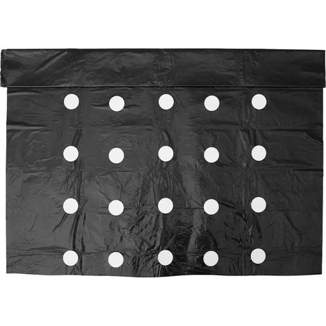 Film Thermique Perforé Noir pour Désherbage Agricole, 0,95 x 10 mètres, Résistant et Pratique-x