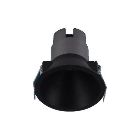 PORTAFARETTO AD INCASSO GU10 ORO, ARGETNO, ROSSO, NERO SCENOGRAFIA MODERNA IP20 Nero