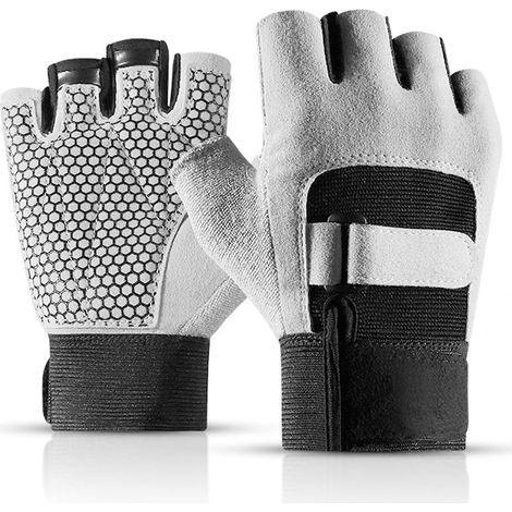 Gants De Fitness Avec Support Poignet - Cuir Synthétique Et Paume Rembourrée - Pour Haltérophilie Et Exercice - Paire (1/5)