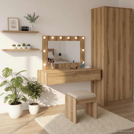 vidaXL  Dressing Table  Brown 100 x 40 x 70 cm Engineered Wood