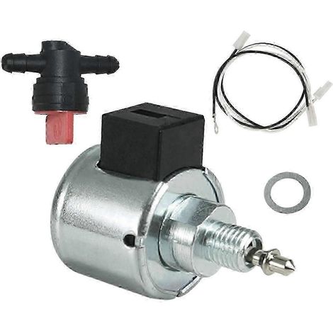 Électrovanne d'arrêt de carburant pour moteur de tondeuse à gazon Briggs & Stratton 694393 33R877 (pièce de rechange 846639) (1/5)