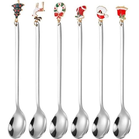 Set mit 6 festlichen Dessertlöffeln (1/5)