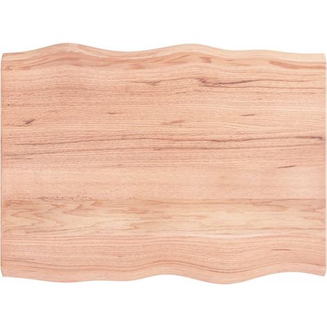 Dessus de table Dessus de bureau Plateau de table bois massif traité bordure assortie