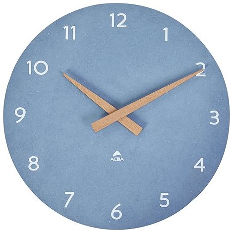 Horloge murale Scandy Ø 30 cm - À quartz - bleu (1/6)