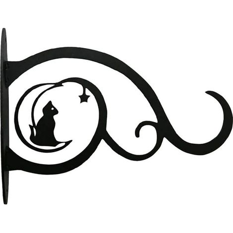 Supports muraux pour plantes suspendues en fonte, crochets décoratifs en forme de colibri, pour pots de fleurs, jardinières, mangeoires à oiseaux, carillons éoliens et lanternes d'intérieur et d'extér (1/4)