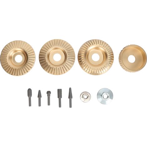 Discos para tallar madera, limas rotativas, amoladora angular, accesorios para escofina (1/5)