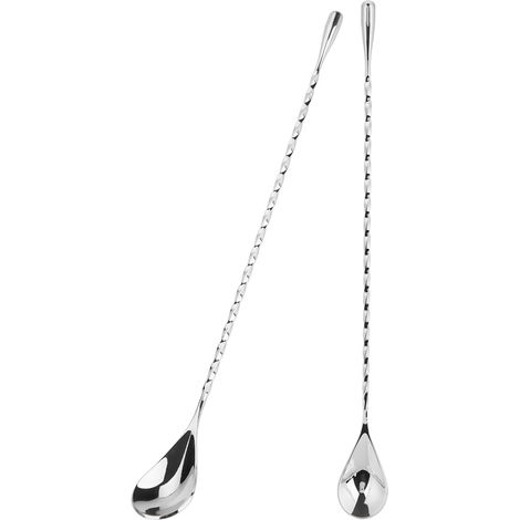 Cuillère à cocktail à long manche en acier inoxydable (1/5)