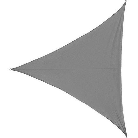 333M triangle voile d'ombrage pare - soleil UV block convient pour terrasse extérieure jardin arrière (gris argenté, 1pc) (1/5)