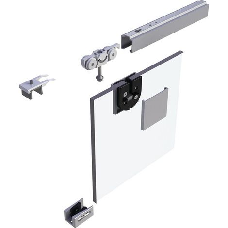 Sistema scorrevole 73 80kg 1300mm EV1 anodizzato 8-10,76mm GLT completo.