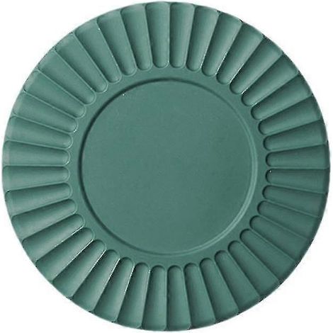 Dessous de plat isolant en silicone résistant aux hautes températures, pour casseroles et bols, protection anti-brûlure, 1 pièce, vert foncé (1/5)