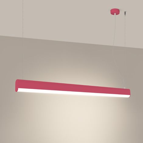 Sollux Farge Plafonnier suspendu à LED rose 3000K (1/5)