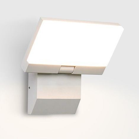 Lámpara de pared moderna para interiores y exteriores — IP65, lámpara LED de 18 W, luz blanca de 6000 K —para escaleras, pasillos y jardines — Blanco (1/5)