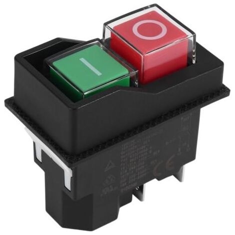 KJD17 Interruttori elettromagnetici a pulsante a 4 pin da 220 V per attrezzi da giardino - Terminali (1/5)