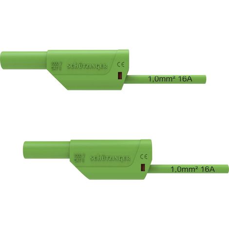 Schützinger VSFK 8500 / 1 / 50 / GN Cordon de mesure de sécurité mâle 4 mm mâle 4 mm 50.00 cm vert 1 pc(s) Y430082