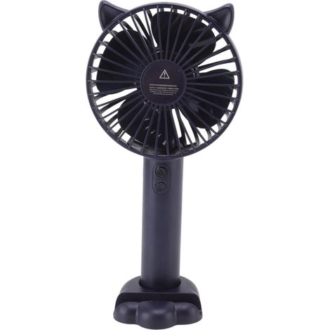Ventilateur de Poche Rechargeable USB 3 Vitesses Régulables - Portable Léger ABS PC pour Voyage - Bleu Foncé