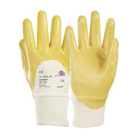 Guantes de protección kcl sahara 100-10 algodón nitrilo ligero flexible