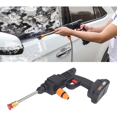 Nettoyeur de voiture électrique portable / nettoyeur de voiture haute pression / laveur adapté au lavage de voitures / à l'arrosage des plantes / au nettoyage des sols (norme européenne) (1/5)