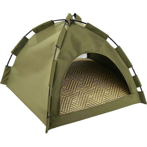 1PC Foldable Cat House Pet Tent Semi-Enclosed Removable Double Sided Mat Pet Furniture and Beds Cats and Dogs Supplies B (1/5)