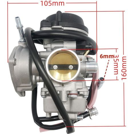 Carburateur + collecteur d'admission compatibles avec Road Star XV1700 XV1600 4WM-14101-03-00 4WM-14101-03-00, 4WM-14101-13-004