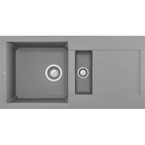 Lavello Elleci da incasso Easy 425 Granitek 48 Grigio Cemento LGY42548 (1/2)