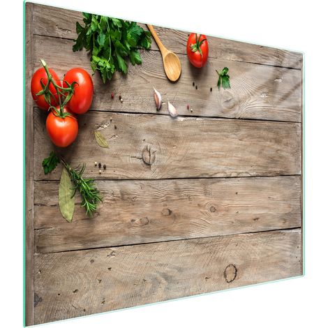 Glasschneidebrett 52x30 Holz