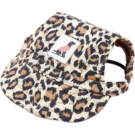 Gorro de sol para perros, gorra de béisbol para perros con orificios para las orejas y cordón ajustable. (1/5)
