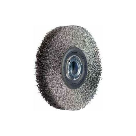 PFERD TOOLS POS Rundbürste breit ungezopft RBU Ø200x38xvariable Bohrung Stahl-Draht-Ø0,30 Schleifbock (1/4)
