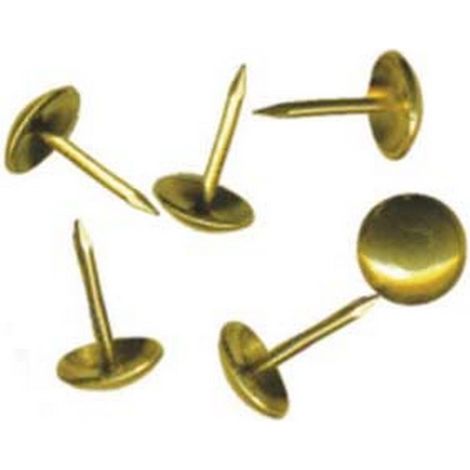 1SC BULLETTE DA TAPPEZZIERE ACCIAIO OTTONATO -  mm.9x15h. in scatola da pz.1000