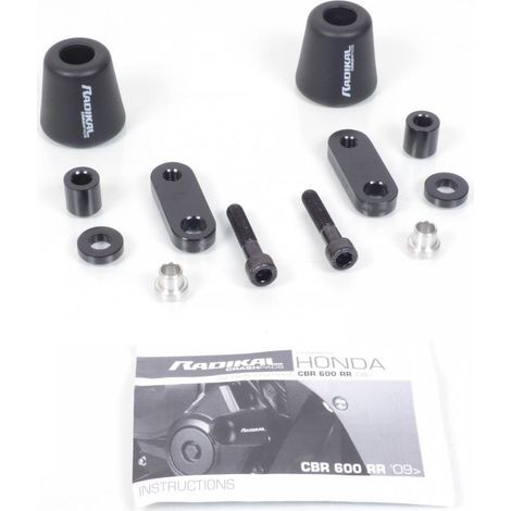 Tampon pare carter protection Radikal pour moto Honda CBR600RR (1/2)