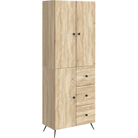 Cabinet Set 2 pcs Sonoma Oak Engineered Wood vidaXL