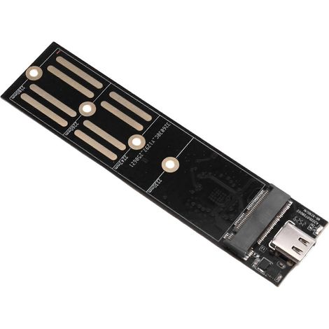 M.2-zu-USB-3.1-Typ-C-Erweiterungskarte, 10-Gbit/s-Konverter, SATA/NVMe-SSD-Adapter für M.2-SSDs, SSD-zu-USB-3.1-Typ-C-Anschluss (1/5)