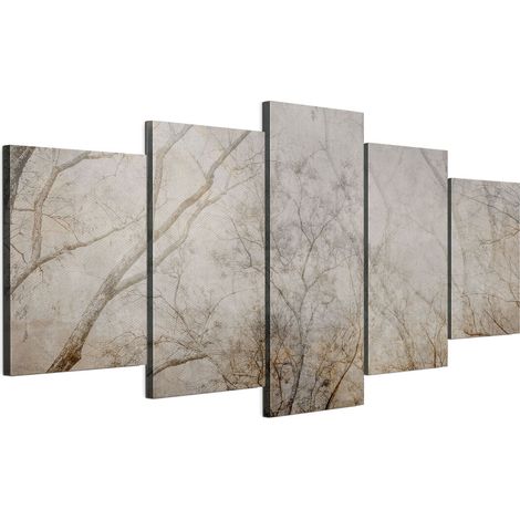 Quadro su tela italiana 100 x 50 cm pentattico - stile eclettico - natura Quadro su tela italiana 200 x 100 cm pentattico - stile eclettico - natura (1/5)