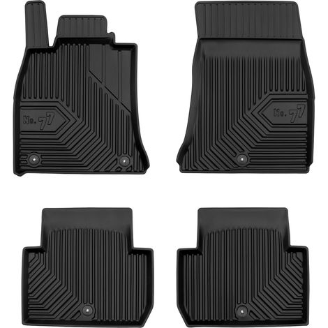 Tapis de Sol de Voiture No.77 pour Kia Stinger 2017-2023 sauf AWD TPE Noir 4Pcs (1/5)
