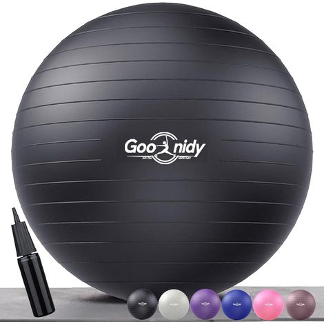 Gros Ballon Grossesse Gonflable, Swiss Ball Chaise Femme Enceinte Pour Pilates Gym Yoga Fitness, Ballon Assise Siege Bureau Adulte Ergonomique (Sport, Renforcement Musculaire (1/5)