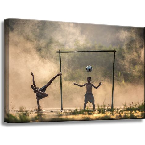 Leinwanddruck Jugendfußball 60x40 cm