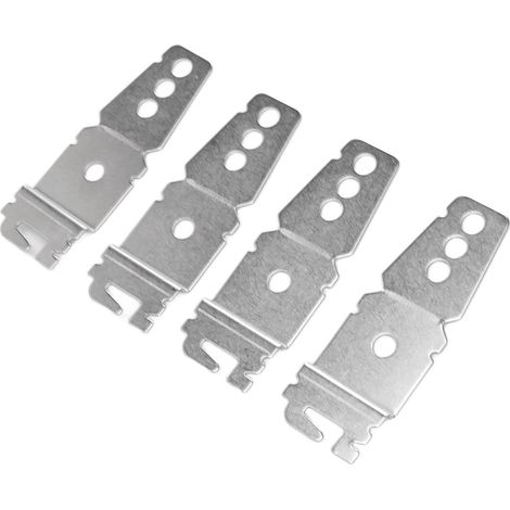 Lot de 4 supports de fixation lave-vaisselle inox avec vis pour lave-vaisselle encastrable Sears Maytag Bosch Jenn Air (1/5)