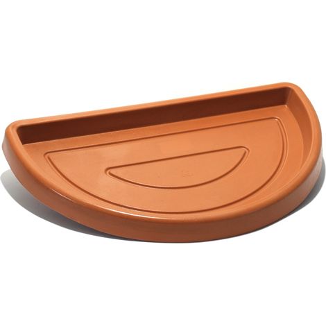 Sottovaso a Parete in Resina 53 cm. Terracotta