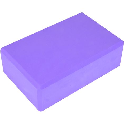 Bloc de Yoga en Mousse - Accessoire Fitness pour Étirements et Exercices (Violet) (1/5)
