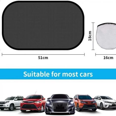 Pare Soleil Voiture Bébé - - Universel - Protection UV - Installation Facile - 4Pcs (1/4)